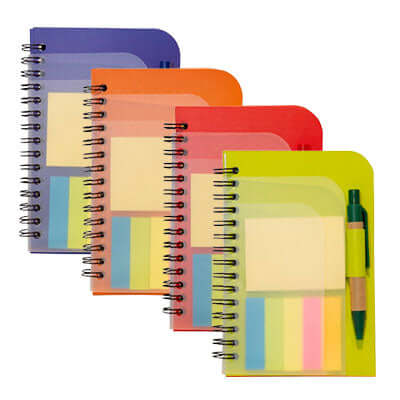 Eco Notepad with Pen and Colour Tabs Corporate Gifts Singapore