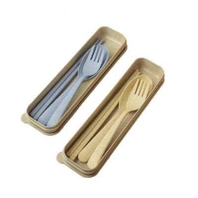 Wheat Straw 3 Pieces Cutlery Set Corporate Gifts Singapore