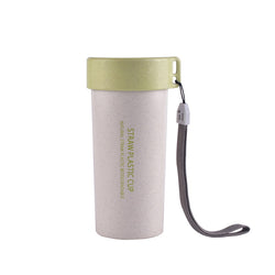 Wheat Straw Water Bottle with Lid and Strap Corporate Gifts Singapore