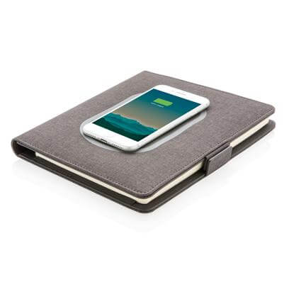 A5 Notebook with Wireless Charger 5W Corporate Gifts Singapore
