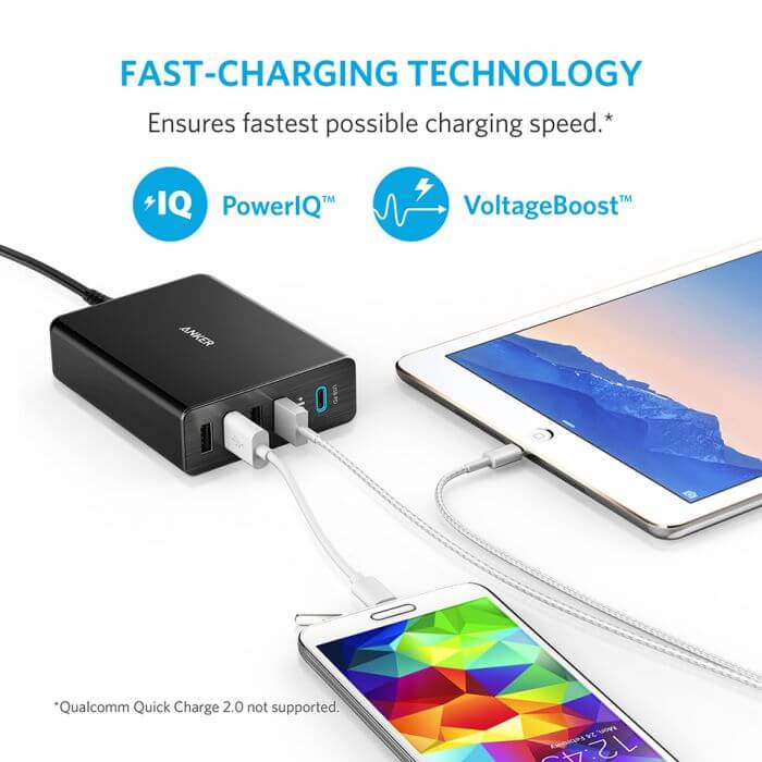 Anker PowerPort+ 5 Ports USB-C 60W With PowerIQ™ Charging Station Corporate Gifts Singapore