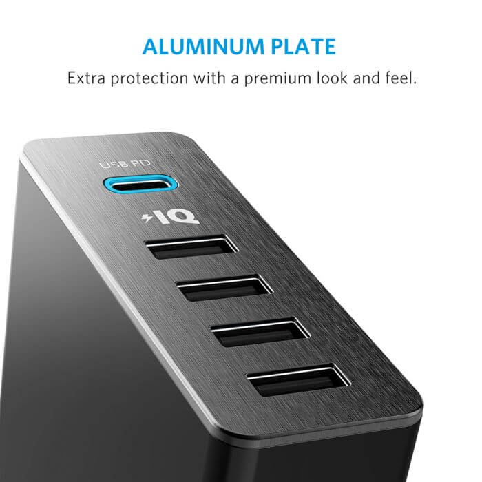 Anker PowerPort+ 5 Ports USB-C 60W With PowerIQ™ Charging Station Corporate Gifts Singapore