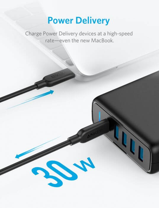 Anker PowerPort Speed PD 5 Ports USB-C Charging Station Corporate Gifts Singapore