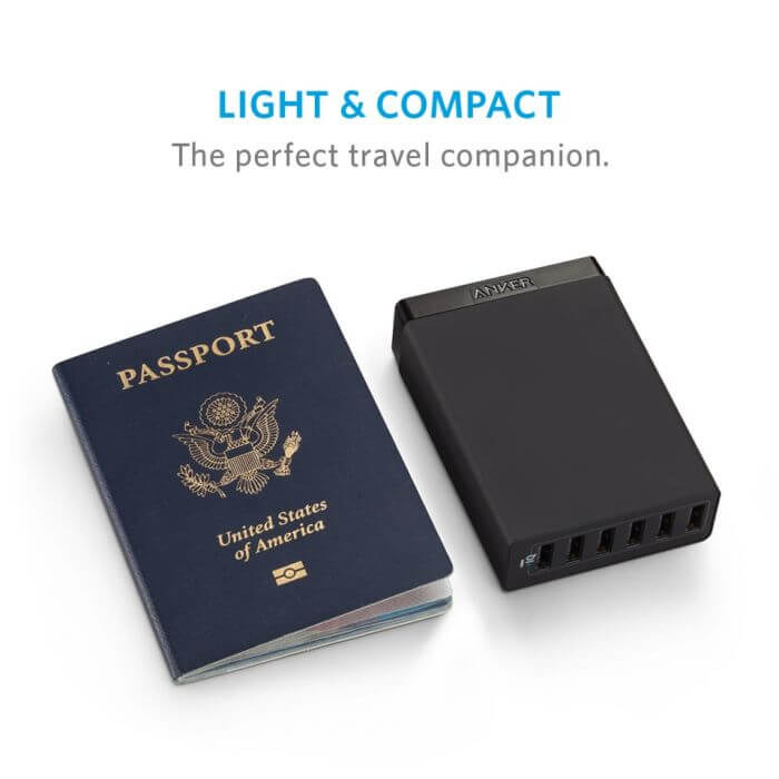 Anker PowerPort 6 Ports 60W With PowerIQ™ Charging Station Corporate Gifts Singapore