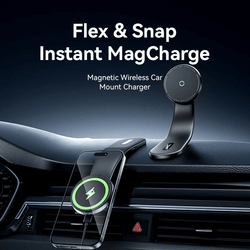 Vention Wireless Car Mount Charger 15W showcasing a magnetic wireless design for convenient charging.
