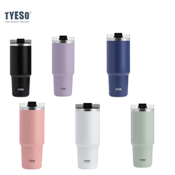 TYESO Stainless Steel Tumbler with Straw 30oz Corporate Gifts Singapore