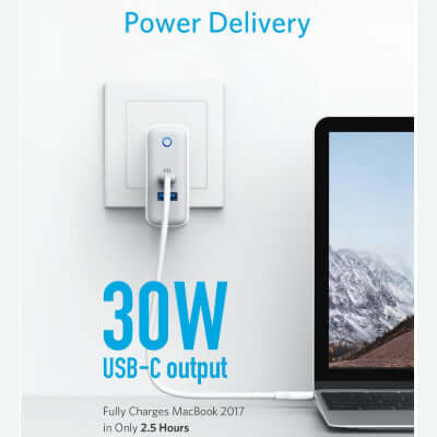 Anker PowerPort II 49.5W Dual Port USB-C Corporate Gifts Singapore