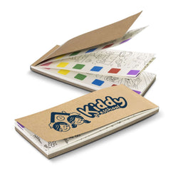 Aquarelle Watercolour Bookmark Pad with tear-off pages and mini brush, perfect for personalized bookmarks.