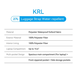 Vention Water-Repellent Laptop Backpack KRLB0 features waterproof fabric and spacious design.
