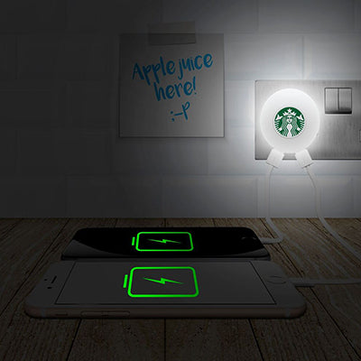 BrandCharger Glow2 Wall Plug USB Charger with Night light Corporate Gifts Singapore
