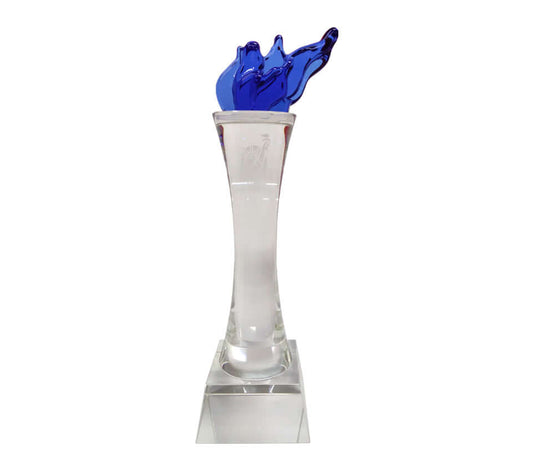 Torch-shaped Crystal Trophy Corporate Gifts Singapore