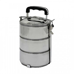 3 Layers Stainless Steel Lunch Box for meal storage, ideal as a corporate gift.