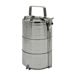 Triple Layer Stainless Steel Lunch Box for meal prep with durable design and generous 1800ml capacity.