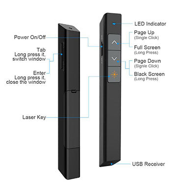 Slim black Presentation Clicker Corporate Gifts Singapore