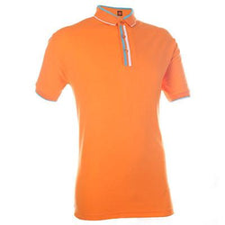 Cotton Interlock T-shirt with colour stripe collar Corporate Gifts Singapore