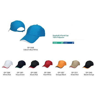 Polyster Baseball Cap 6 Panel Corporate Gifts Singapore