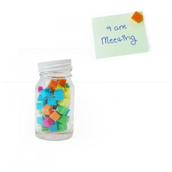 Cube Shape Push Pin in Glass Jar Corporate Gifts Singapore
