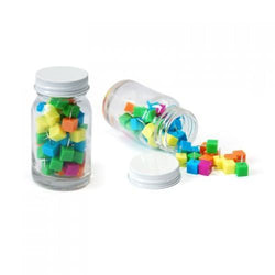 Cube Shape Push Pin in Glass Jar Corporate Gifts Singapore