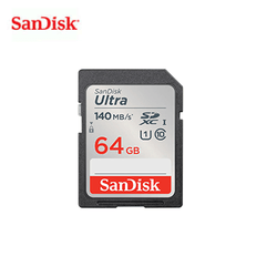 SanDisk Ultra SDXC 64GB UHS-I Card [SDSDUNB-064G-GN6IN] for fast photo and video storage.