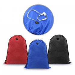 Drawstring Bag With Ear Pieces Eyelet Corporate Gifts Singapore