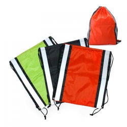 Drawstring Bag With Reflective Panel Corporate Gifts Singapore