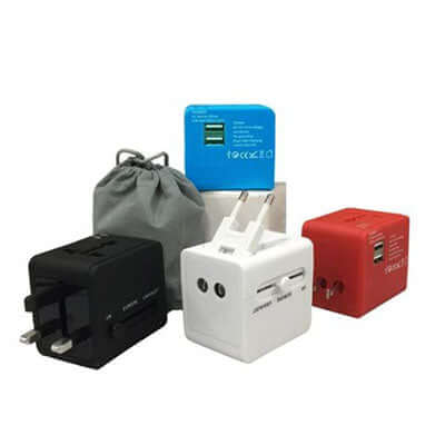 Travel Adaptor with 2 USB Port Corporate Gifts Singapore