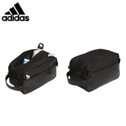 Adidas Pouch featuring a sleek design, two zip compartments, and a sturdy handle, perfect for everyday use.