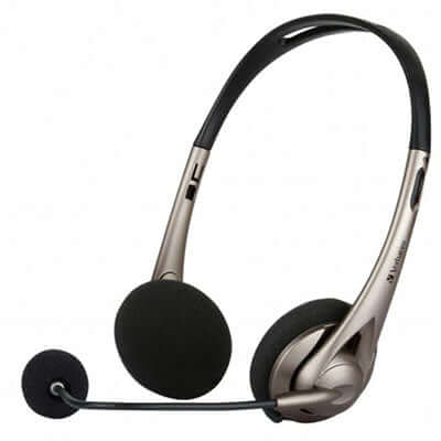 Verbatim Multimedia Headset with Boom Mic & Volume control Corporate Gifts Singapore