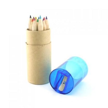 Eco Friendly 12pcs Mini Coloured Pencil W Sharpener Corporate Gifts Singapore
