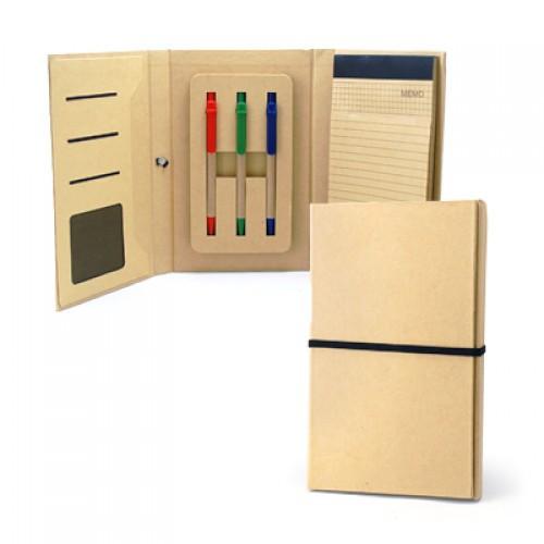 Eco-friendly A5 Notepad With 3 Colours Ball Pen Corporate Gifts Singapore