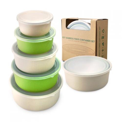 Eco Friendly Bamboo Fiber Container Set Corporate Gifts Singapore