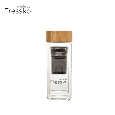 Made By Fressko Rise 10oz Infuser Glass Flask Corporate Gift Singapore