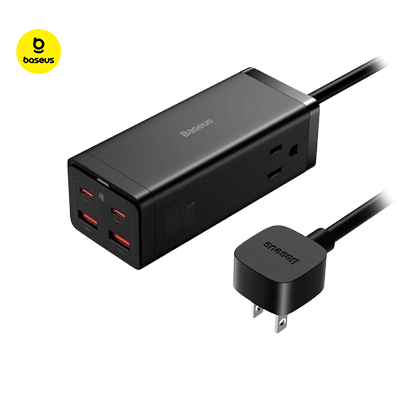 Baseus PowerCombo GaN3 Pro 6 Ports Power Strip 100W Corporate Gifts Singapore