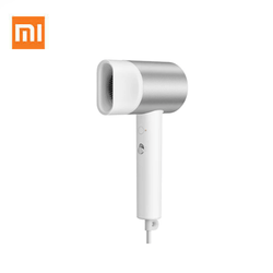 Xiaomi Water Ionic Hair Dryer H500 showing sleek design and magnetic nozzle for styling.