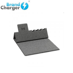 BrandCharger Evopad Charge Eco 2 multifunctional desk accessory with wireless charging and phone stand.