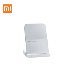 Xiaomi 50W Wireless Charging Stand Pro shown in sleek white design, ideal for corporate gift use.