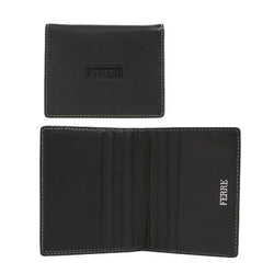 Ferre Leather Card Holder wtih Beige Stitching Corporate Gifts Singapore