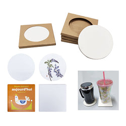 Ceramic Coaster with indivdual kraft paper box Corporate Gifts Singapore