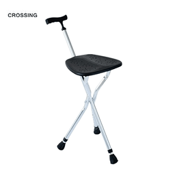 Crossing Folding Walking Stick With Seat designed for comfort, featuring a durable seat and adjustable height.