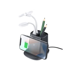 Desktop Wireless Charger Pen Holder and Usb Output Corporate Gifts Singapore