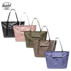 Herschel Alberni Tote in various colors, showcasing eco-friendly and weather-resistant design, ideal as a corporate gift.