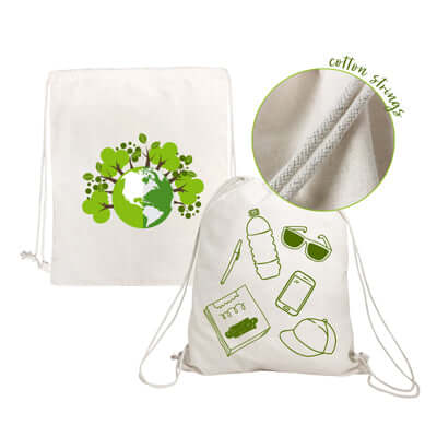 Eco Friendly Drawstring Cotton Bag Corporate Gifts Singapore