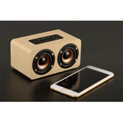 Bluetooth Wooden Speaker with Built-in Battery Corporate Gifts Singapore