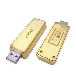 Novelty Gold Bar Bullion Shaped Premium Gold Bar USB Flash Drive Corporate Gifts Singapore