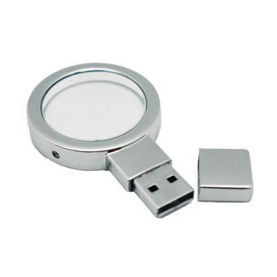 Crystal Round LED Light Up USB Drive Corporate Gifts Singapore