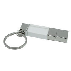 Premium 3D Crystal USB Drive with Key Chain Corporate Gifts Singapore