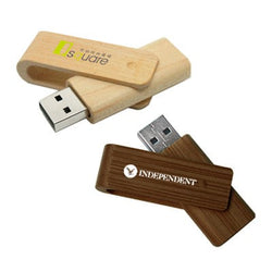 Bamboo Swivel USB Flash Drive Corporate Gifts Singapore