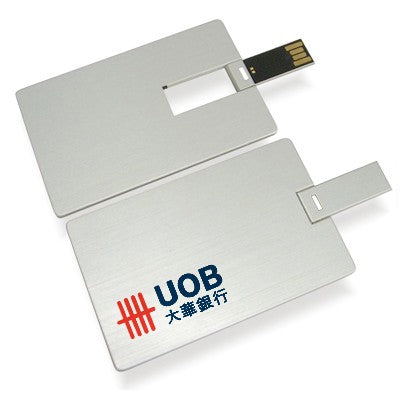 Flip Up Aluminium Card Shape USB Corporate Gifts Singapore