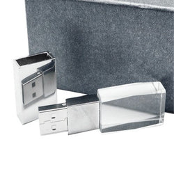 Premium Crystal USB Memory Drive with LED Light Corporate Gifts Singapore