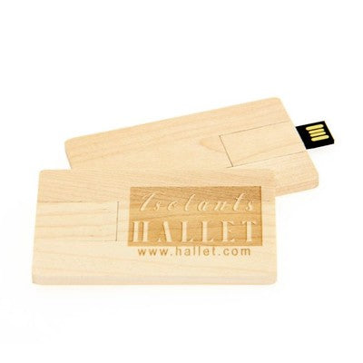 Wooden Card USB Flash Drive Corporate Gifts Singapore